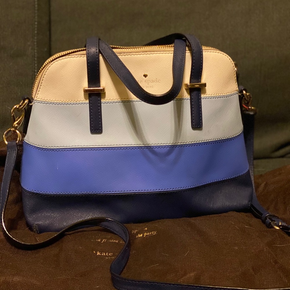 Kate Spade Cedar Street Stripe Maise Ocean Blue
